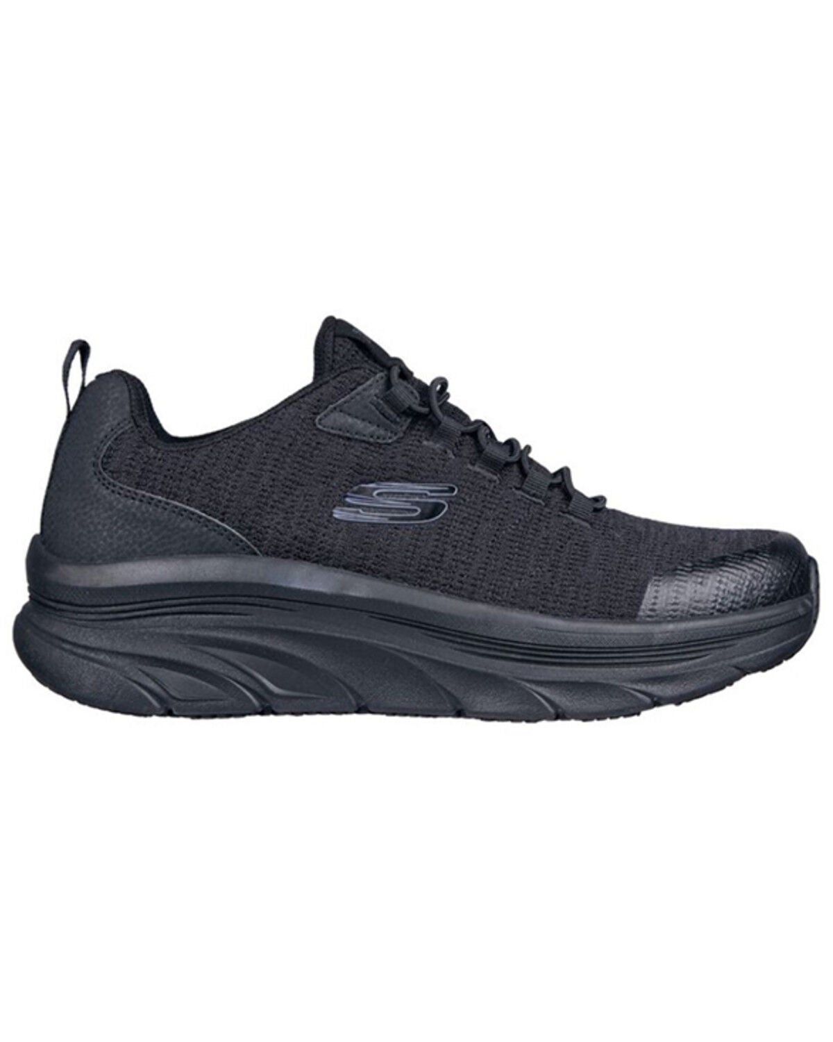 Image #2 - Skechers Women's D'Lux Walker - Round Toe, Black, hi-res