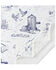 Image #3 - HiEnd Accents Farm Life Campfire Sherpa Throw Blue Blanket, White, hi-res
