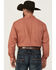 Image #4 - Cinch Men's Geo Print Long Sleeve Button-Down Western Shirt, Red, hi-res