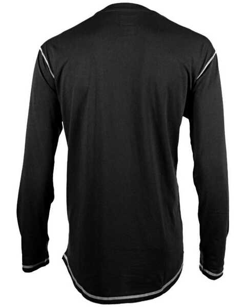 Image #2 - Ariat Men's Rebar Crew Long Sleeve Work Shirt, Black, hi-res