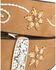 Nocona Belt Co. Women's Floral Stitched Leather Belt, Brown, hi-res