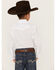 Wrangler Boys' Western Dress Shirt - 2-20, White, hi-res