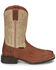 Image #2 - Justin Men's Canter Work Boots - Steel Toe, Brown, hi-res