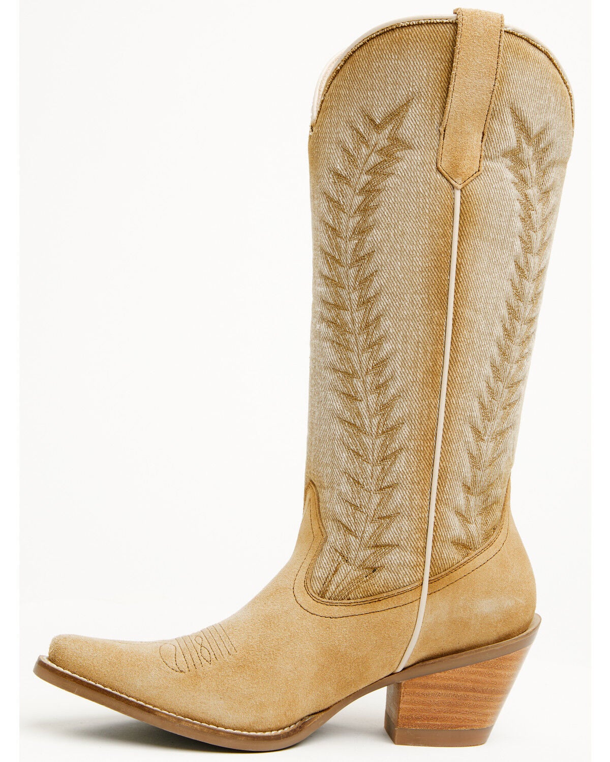 Image #3 - Idyllwind Women's Sawtelle Denim Tall Western Boots - Snip Toe, Tan, hi-res
