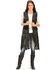 Kobler Leather Women's Cigala Leather Fringe Vest, Black, hi-res