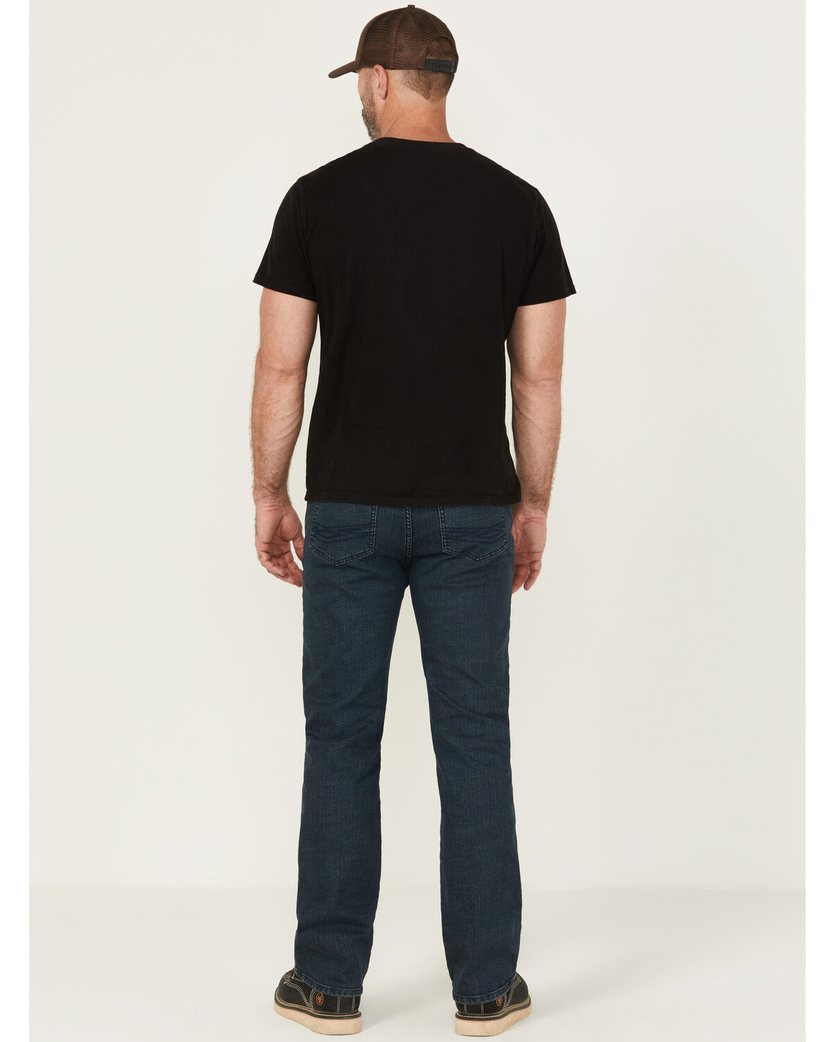 Image #3 - Hawx Men's Chamberlin Straight Stretch Denim Work Jeans, Indigo, hi-res