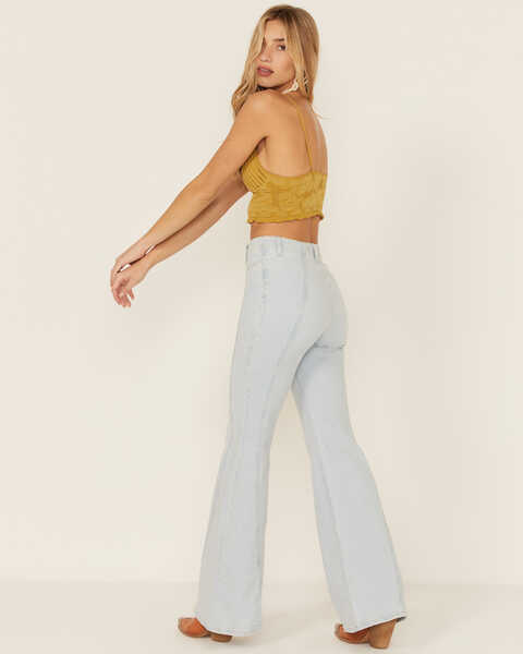 Image #3 - Free People Women's Florence Flare Jeans, Blue, hi-res