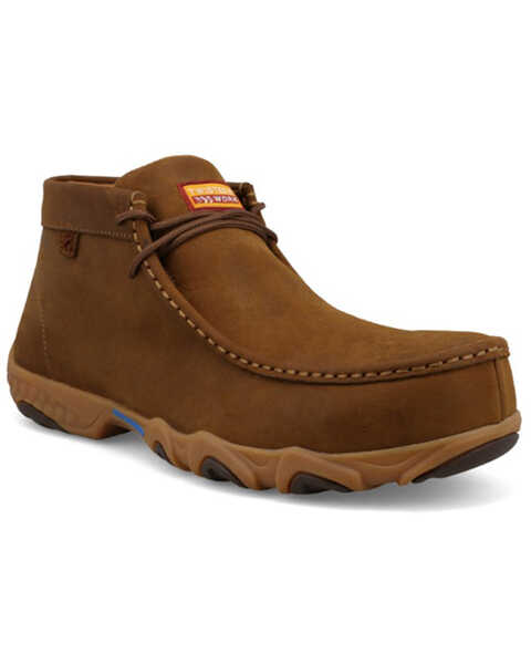 Twisted X Men's Distressed Chukka Work Shoes - Nano Composite Toe, Distressed Brown, hi-res