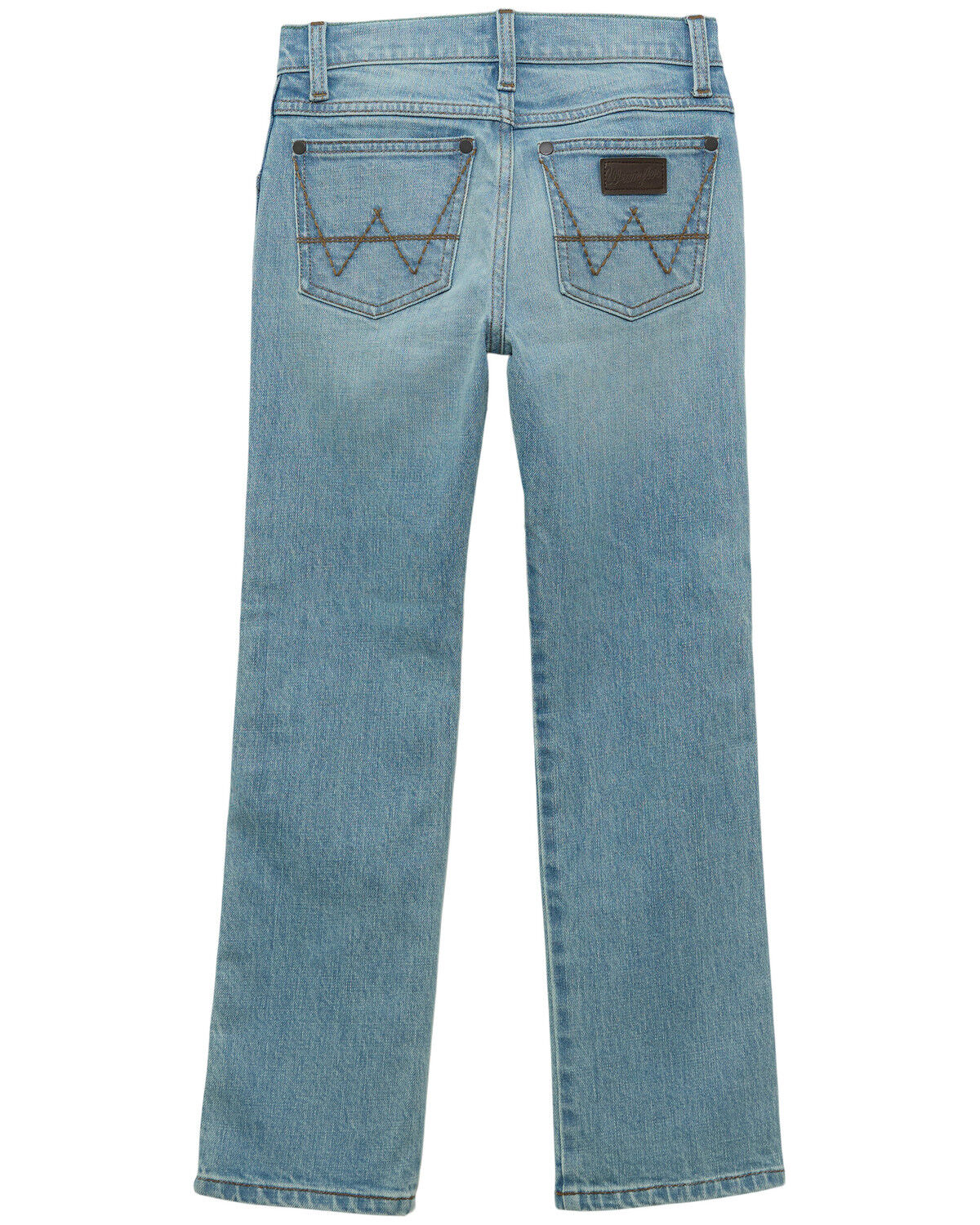 Image #1 - Wrangler Retro Boys' Mendenhall Light Wash Slim Straight Stretch Denim Jeans, Blue, hi-res