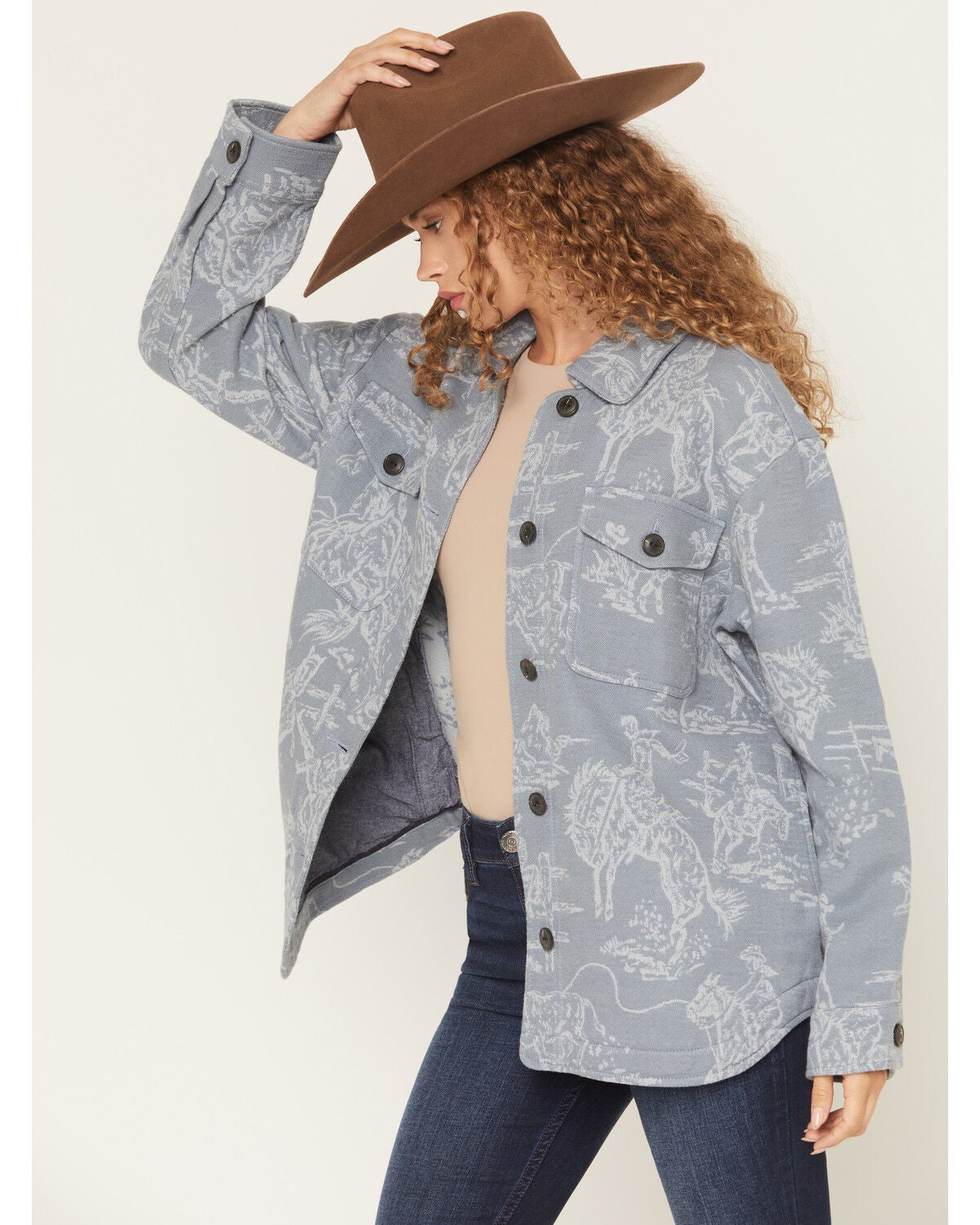 Image #2 - Pendleton Women's Shacket, Blue, hi-res