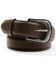 Cody James Men's Basket Weave Embossed Billet Leather Belt , Brown, hi-res