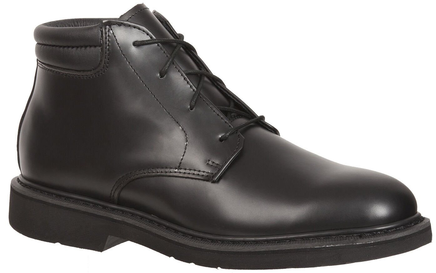 Rocky Men's Polishable Dress Leather Chukka Boots - Round Toe, Black, hi-res