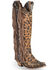 Image #1 - Liberty Black Women's Chita Miel Fringe Western Boots - Pointed Toe , Cheetah, hi-res
