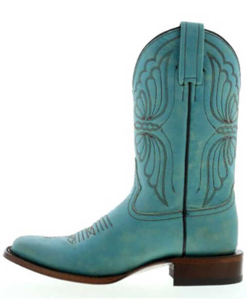 Image #3 - Caborca Silver by Liberty Black Women's Tessa Butterfly Embroidered Western Boots - Square Toe, , hi-res