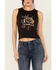 Image #3 - Girl Dangerous Women's Rebel Heart Rose Graphic Tank, Black, hi-res