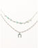 Image #1 - Shyanne Women's Horseshoe Layered Necklace, Silver, hi-res