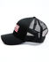 Hawx Men's American Flag Patch Mesh-Back Ball Cap , Black, hi-res