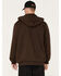 Image #4 - Hawx Men's Logo Quilted Hooded Zip Jacket, Brown, hi-res