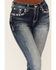 Image #4 - Grace In LA Women's Medium Wash Geo Print Embroidered Mid Rise Bootcut Stretch Denim Jeans, Medium Wash, hi-res