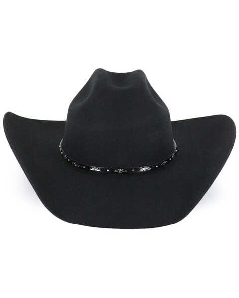 Cody James Men's Drifter 3X Rider Crown Wool Felt Cowboy Hat, Black, hi-res
