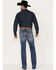 Image #3 - Cody James Men's Sierra Medium Wash Stackable Straight Stretch Denim Jeans, Dark Wash, hi-res