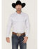 Image #1 - Cody James Men's Sand Creek Tonal Solid Long Sleeve Snap Western Shirt - Big & Tall , White, hi-res