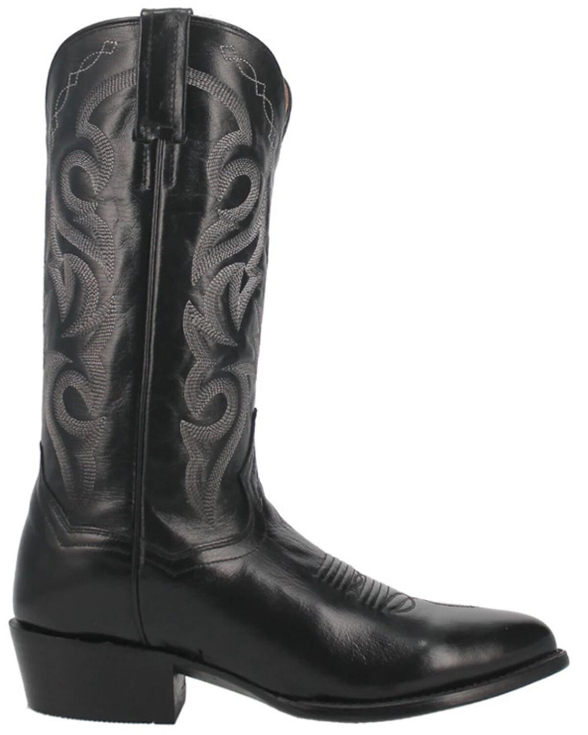 Image #2 - Dan Post Men's Mignon Western Boots - Round Toe, Black, hi-res
