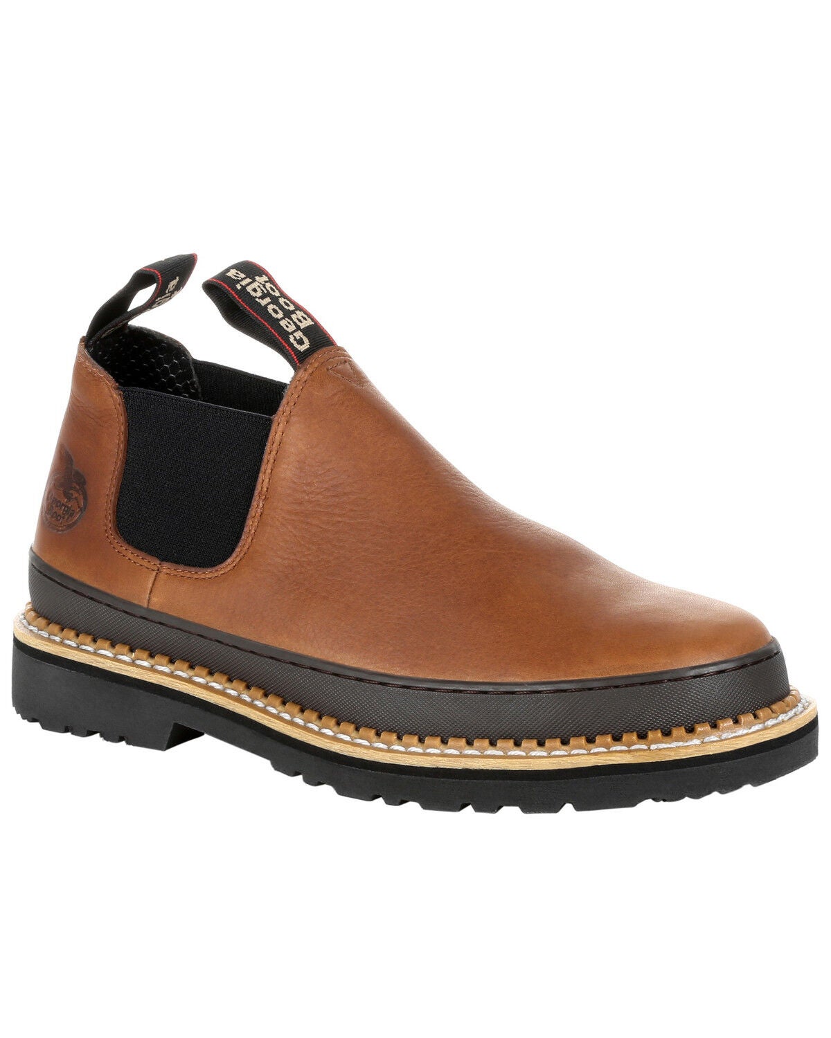 Georgia Boot Men's Revamp Romeo Work Shoes - Soft Toe, Brown, hi-res