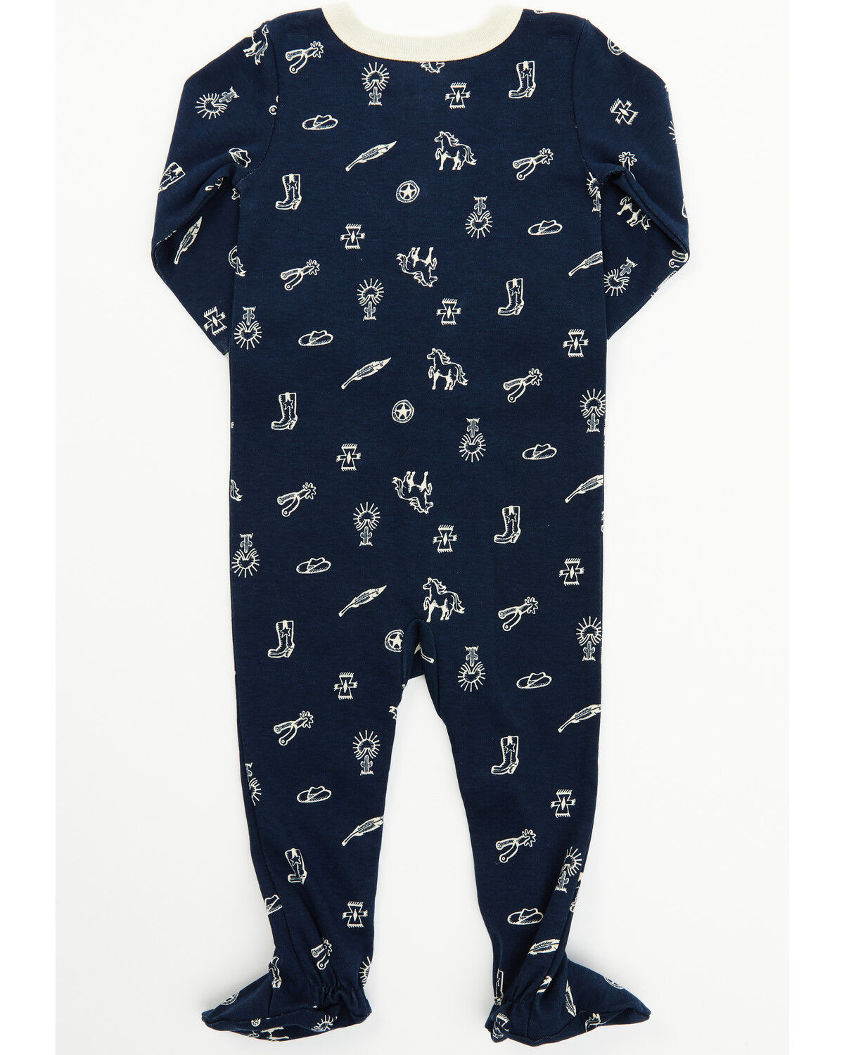 Image #6 - Cody James Infant Boys' Desert Conversation Print Onesie Footed PJ Set - 2-Piece, Navy, hi-res
