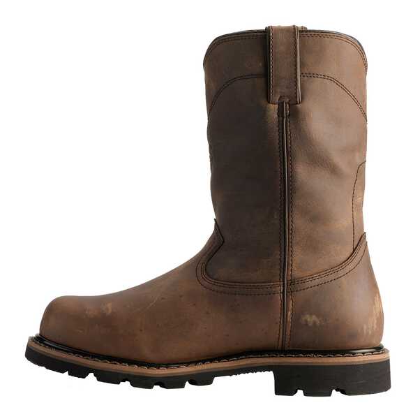 Image #3 - Justin Men's Pulley Waterproof Met Guard Pull On Work Boots - Composite Toe, Brown, hi-res