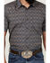 Image #3 - Gibson Trading Co Men's Rain Down Medallion Print Short Sleeve Button-Down Western Shirt , Navy, hi-res