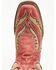 Image #6 - Circle G Women's Inlay Western Boots - Square Toe, Red, hi-res