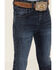 Image #2 - Shyanne Little Girls' Dark Wash Bootcut Stretch Jeans, Dark Wash, hi-res