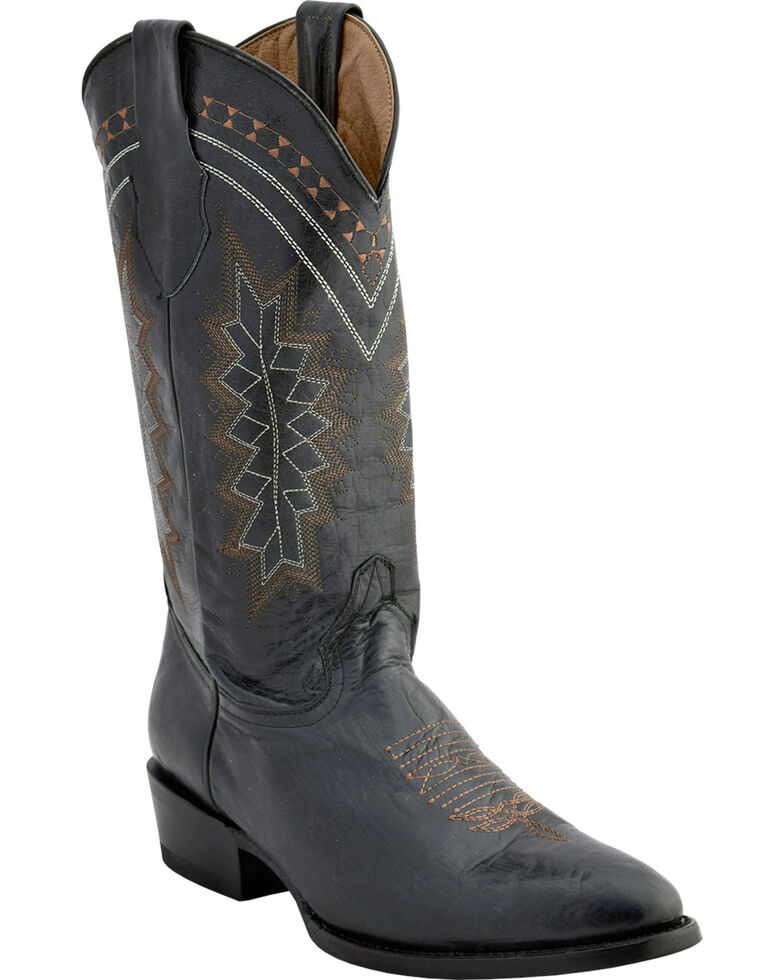 Ferrini Men's Black Western Boots - Pointed Toe , Black, hi-res