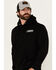 Image #3 - Moonshine Spirit Men's Guitar Logo Graphic Hooded Sweatshirt, Black, hi-res