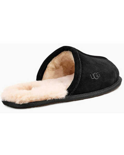 Image #4 - UGG Men's Scuff Suede House Slippers, Black, hi-res