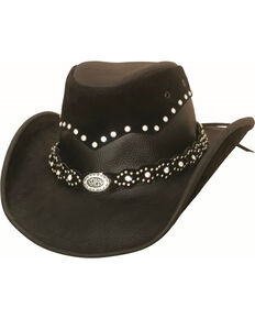 Bullhide Women's Montecarlo Back in Black Cowgirl Hat , Black, hi-res