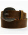Image #1 - Red Dirt Hat Co. Men's Distressed Leather Belt, Brown, hi-res