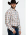 Wrangler 20X Men's Advanced Comfort Orange Plaid Long Sleeve Western Shirt , Orange, hi-res
