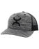 Image #1 - Hooey Men's Sterling Embroidered Logo Trucker Cap, Grey, hi-res