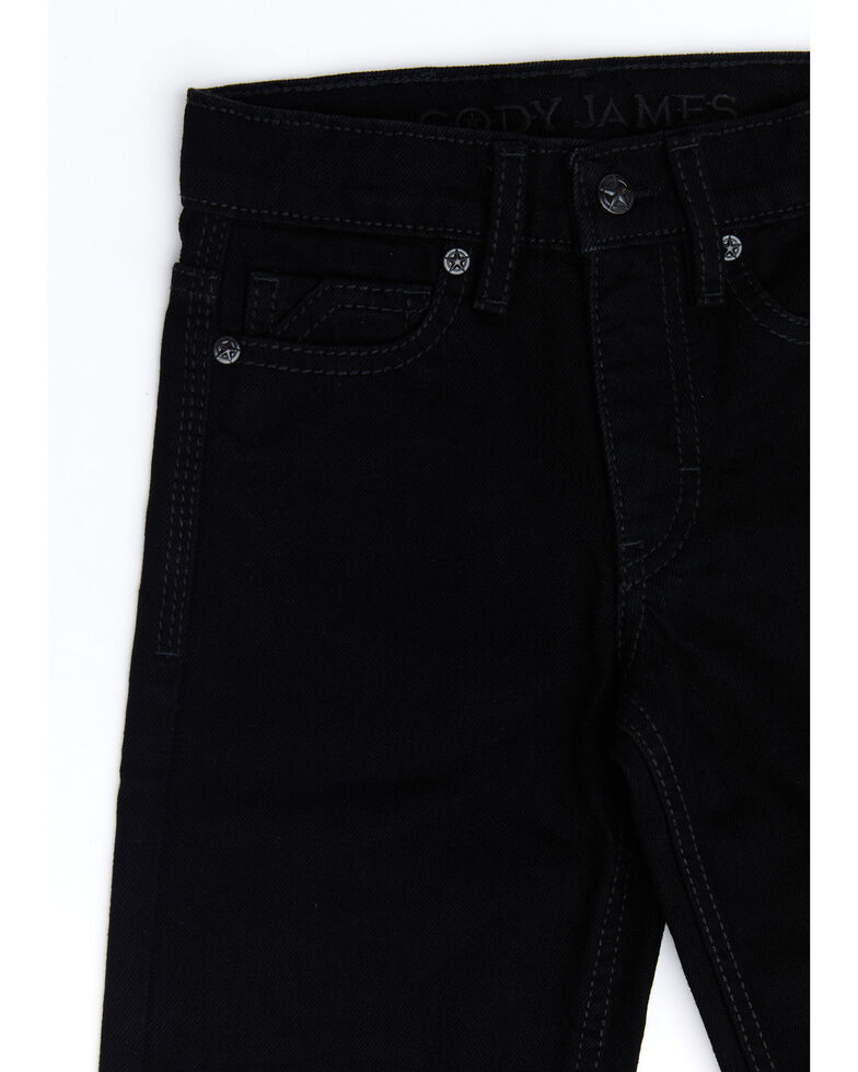 Cody James Boys' 4-8 Night Rider Rigid Relaxed Bootcut Jeans , Black, hi-res
