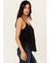 Image #2 - Idyllwind Women's Briarwick Jacquard Fringe And Lace Tank Top, Black, hi-res