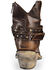 Image #7 - Liberty Black Women's Volcano Brass Studded Harness Booties - Round Toe, , hi-res