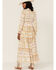 Image #3 - Shyanne Women's Watercolor Southwestern Long Sleeve Maxi Dress, Ivory, hi-res