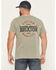 Image #1 - Brixton Men's Gibson Short Sleeve Graphic T-Shirt, Taupe, hi-res