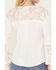 Image #4 - Idyllwind Women's Coleman Crochet Lace Shirt, Ivory, hi-res