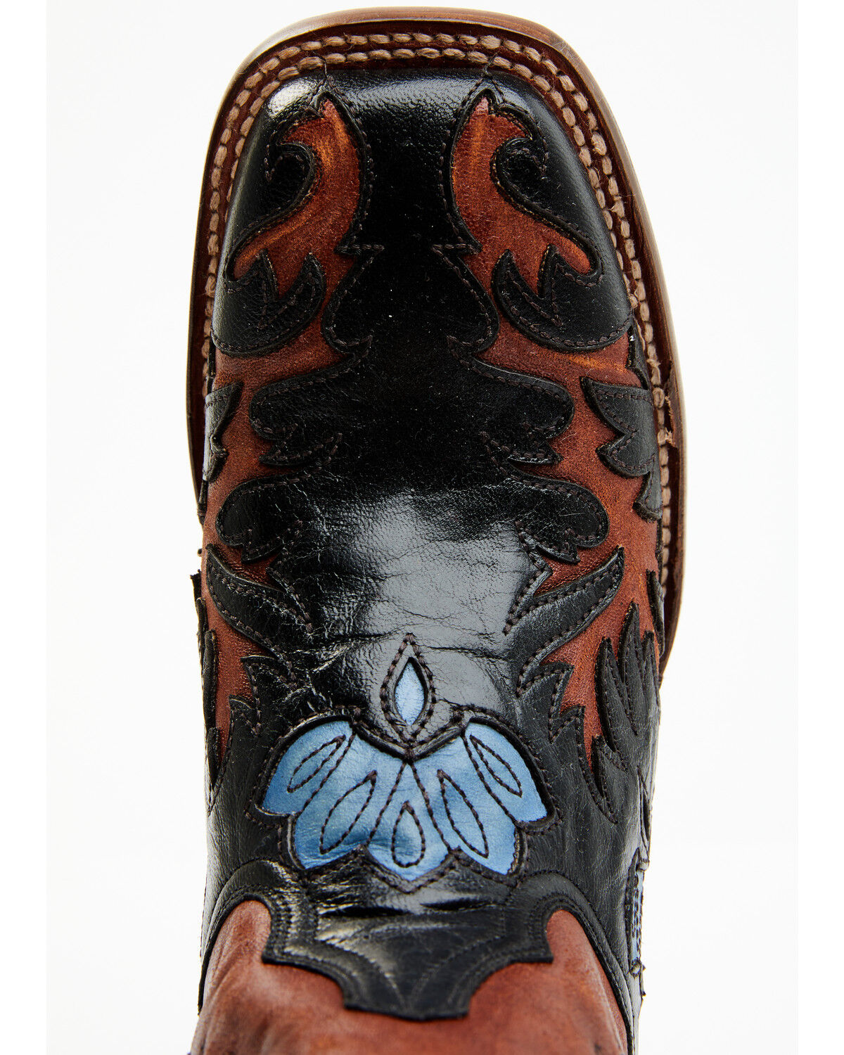 Image #6 - Dan Post Women's Tamarind Floral Leather Western Boots - Broad Square Toe, , hi-res