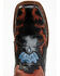 Image #6 - Dan Post Women's Tamarind Floral Leather Western Boots - Broad Square Toe, Black, hi-res