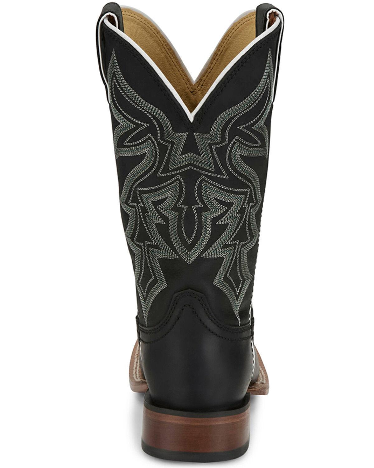 Image #5 - Justin Women's Miss Elle Western Boots - Broad Square Toe, Black, hi-res