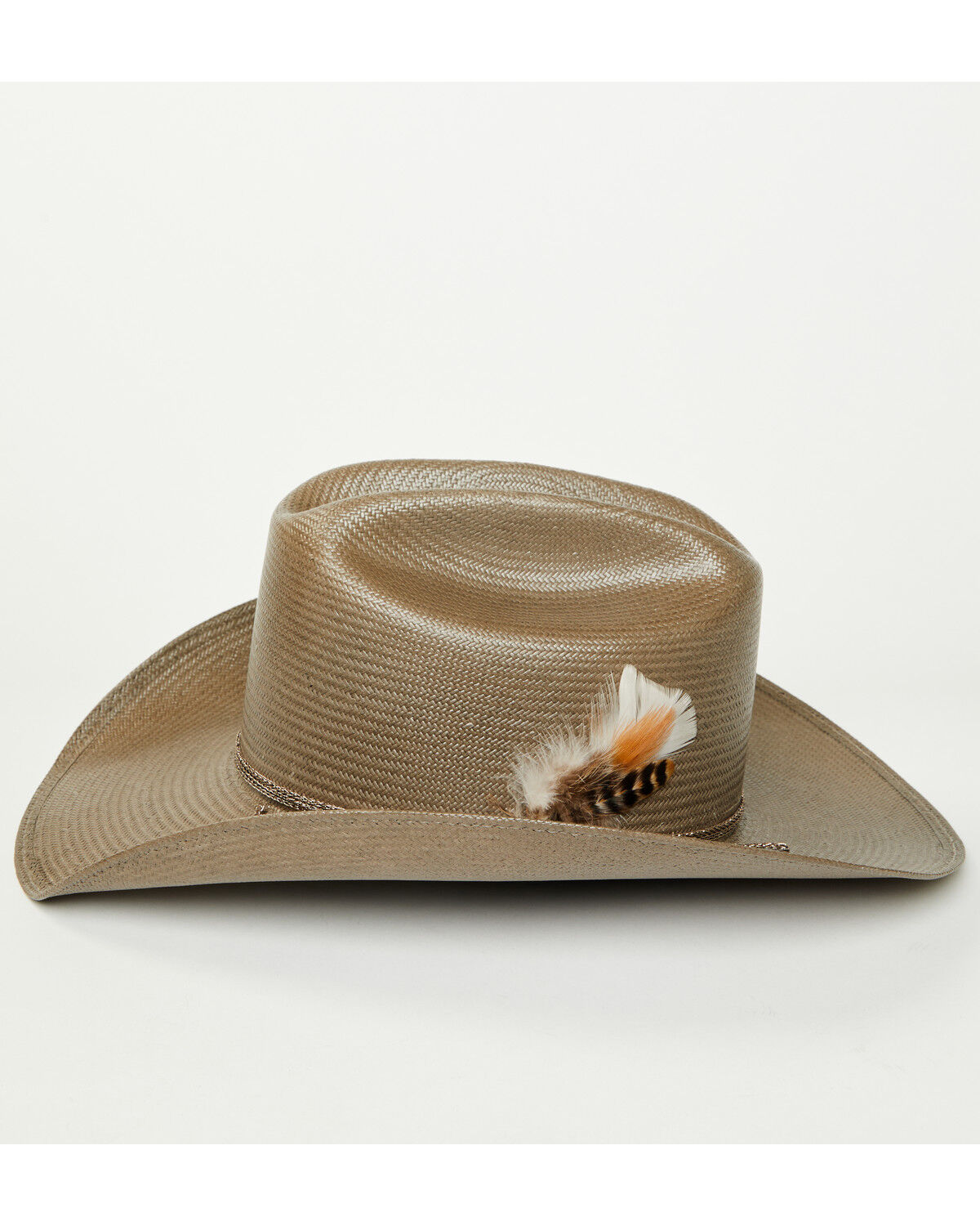 Image #3 - Charlie 1 Horse X Lainey Wilson Women's Hold My Halo Straw Cowboy Hat, Silver, hi-res